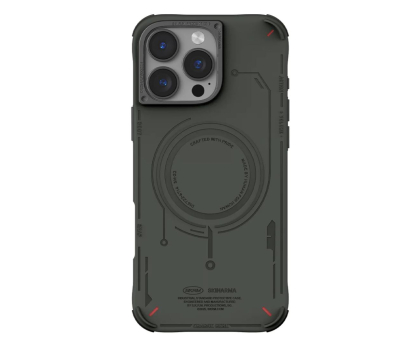 Etui do telefonów SKINARMA Mecha do iPhone 16 Pro 6.3" Magnetic Charging olive